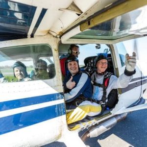 AFF Schnupperkurs Fallschirmspringen Ostsee Skydive Flughafen Barth