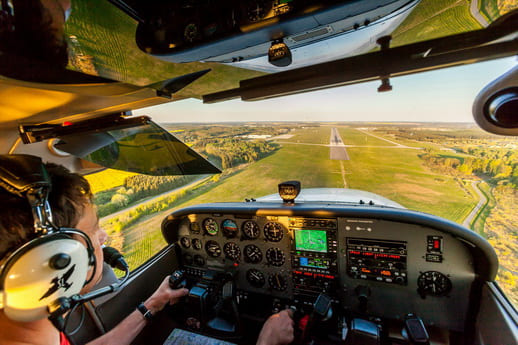 Flugzeug selber fliegen am Flughafen Barth