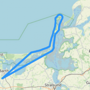 Helikopter Rundflug Route C Barth Zingst Pramort Hiddensee