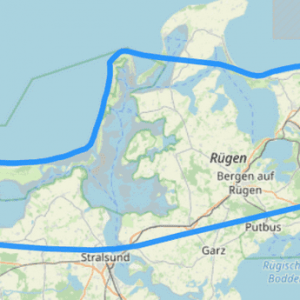 Helikopter Rundflug Route D Zingst Hiddensee Rügen Kap Arkona