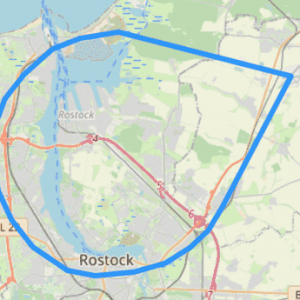 Hubschrauber Route A Rostock Regional