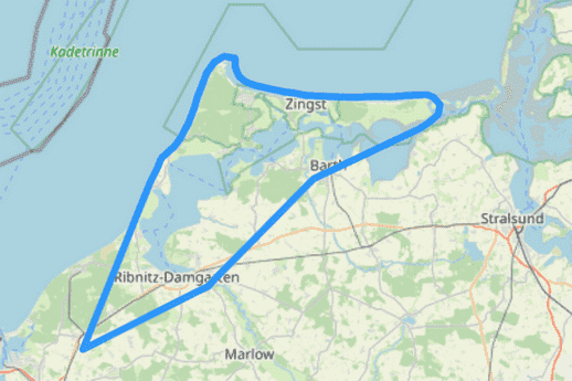 Hubschrauber Route D Fischland Darß Zingst