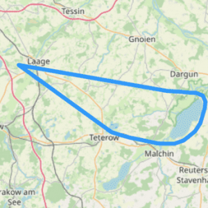 Hubschrauber Route D die Heiden von Kummerow Mecklenburgische Schweiz