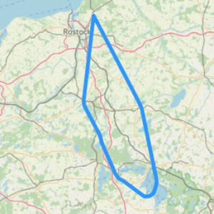 Hubschrauber Route G Mecklenburgenburgische Seenplatte