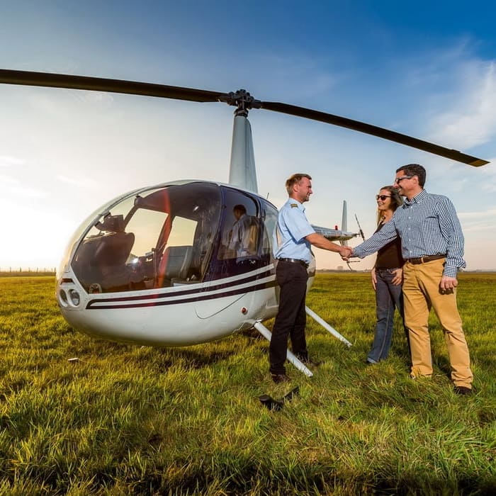 Flugplatz Purkshof bei Rostock Hubschrauber Rundflug erleben