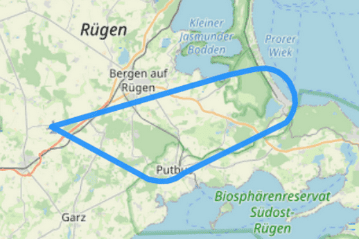 Route 1 Binz Prora Granitz Putbus