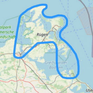 Route 7 Rund um Rügen Peenemünde