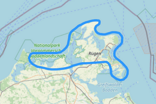 Route 8 Rund um Rügen Fischland Darß Zingst