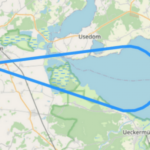 Route B Stettiner Haff und Ueckermünde