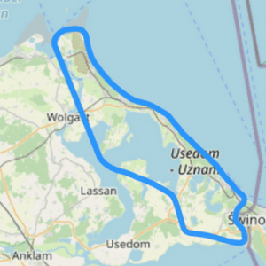 Route B Usedom auf einen Blick