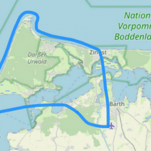 Route B Wustrow Ahrenshoop Darßer Ort Zingst