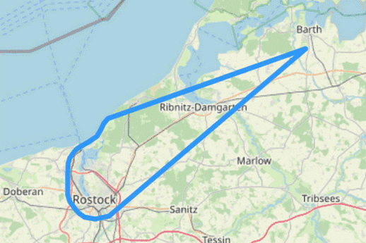 Route D Rostock Warnemünde Graal Müritz