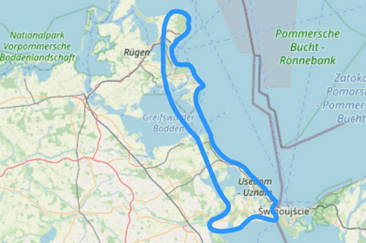 Route D Usedom und Kreideküste von Rügen