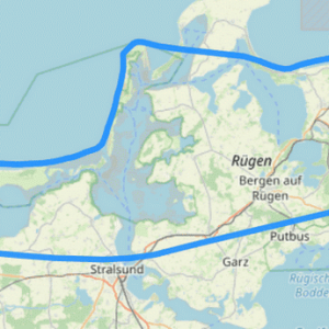Route E Hiddensee Rügen Kreideküste