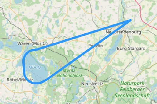Route E die Müritz und Nationalpark