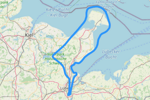 Route F Insel Fehmarn und Bad Malente