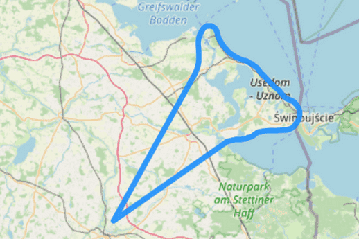 Route F Insel Usedom und Stettiner Haff
