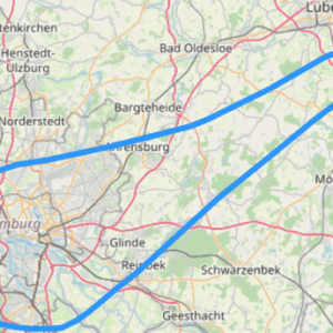 Route G Über den Dächern von Hamburg