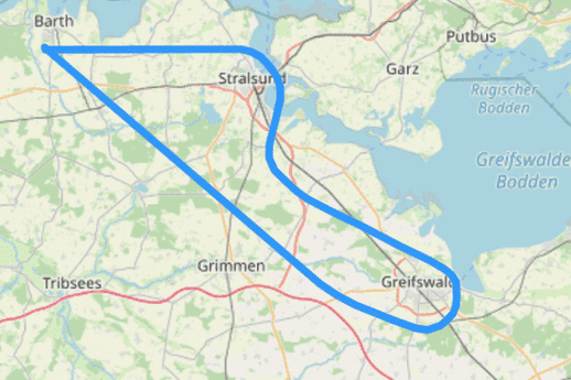 Route L Stralsund und Greifswald