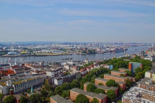 Rundflug über Hamburg