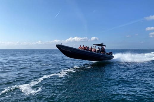 Insel Fehmarn Südstrand Schnellboot