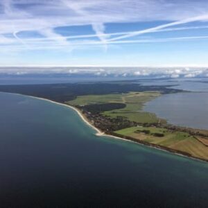 Rundflug das Fischland von oben Rostock Airport