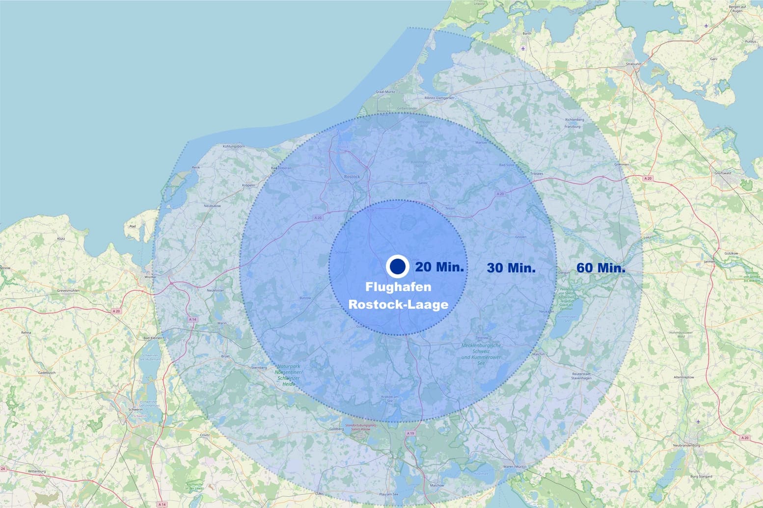 Hubschrauber-Rundflug individuell ab Flughafen Rostock Laage Airport