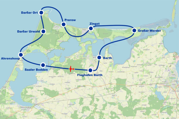 Rundflug Antonov B Fischland Darss Ahrenshoop Weststrand Darßer Ort Prerow Zingst Großer Werder ab Flughafen Barth