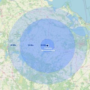 Rundflug Route individuell ab Flughafen Neubrandenburg Trollenhagen